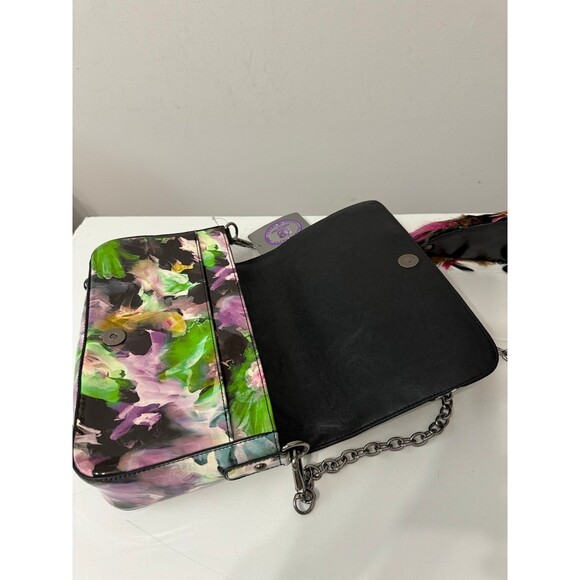 SHARIF ORIGINAL LACQUERED LEATHER SNAKES AND FEATHERS CROSSBODY NEW VERY RARE - Picture 8 of 11